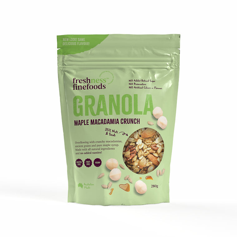 Freshness Maple Macadamia crunch 280g (Box of 8)