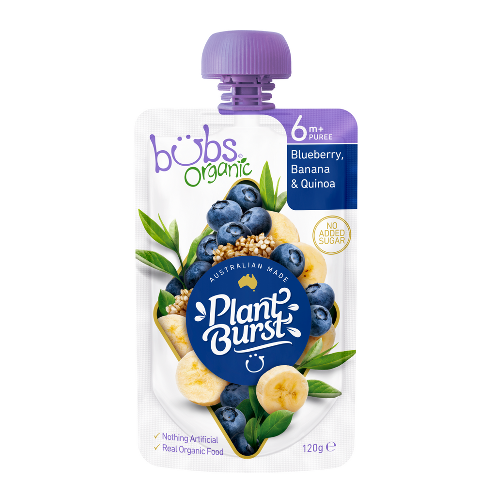 Bubs® Organic Blueberry, Banana and Quinoa (120g) (box of 6)