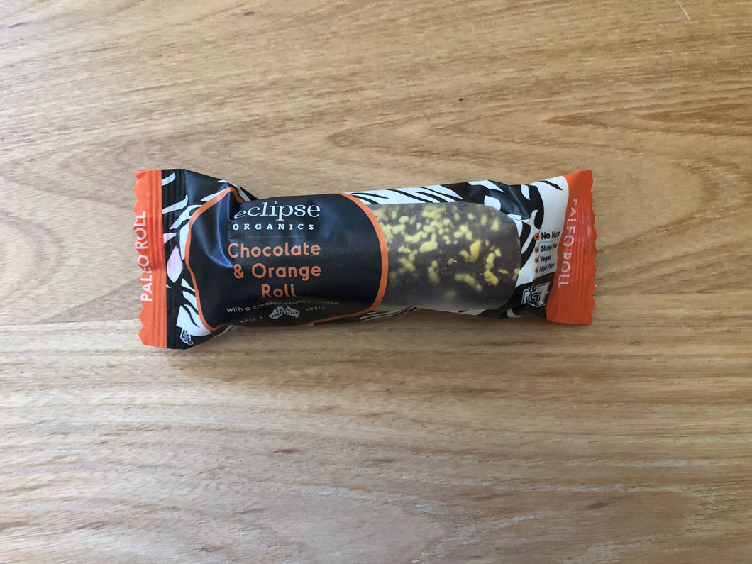 Eclipse Organics Chocolate & Orange Fudge Roll Box of 10 (40g)