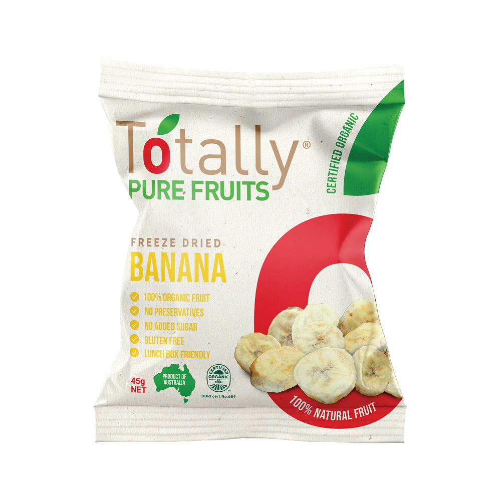 Totally Pure Fruits Freeze Dried Banana (50g) (box of 12)