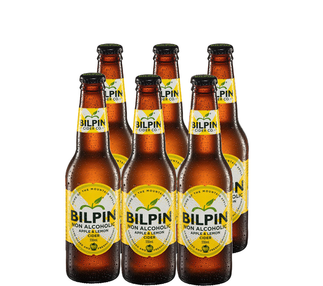 Bilpin Non Alcoholic Apple & Lemon Cider 6 pack (330ml) (box of 24)