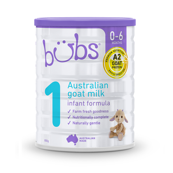 Natural Bubs Goat Infant Formula Stage 1 0-6 months (800g) (box of 3)