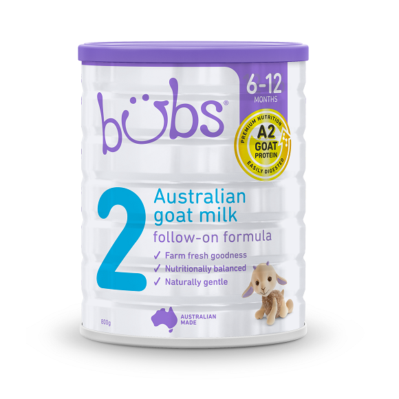 Natural Bubs Goat Infant Formula Stage 2 6-12 months (800g) (box of 3)