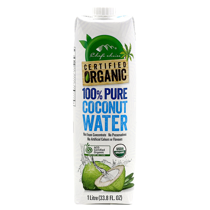 Chef's choice 1 Litre Organic Coconut Water (1 Litre) (Box of 8)