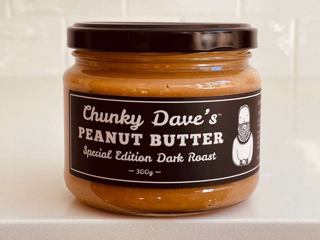 Chunky Dave's Dark Roast Peanut Butter 300g (box of 6)