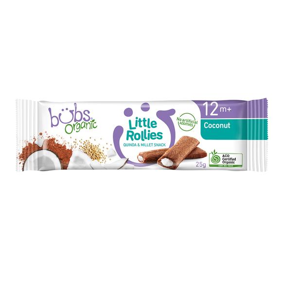Bubs® Organic Little Rollies Coconut (25g) (box of 24)