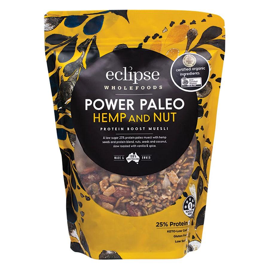 Eclipse Wholefoods Power Paleo Muesli Hemp & Nut (425g) (box of 6)