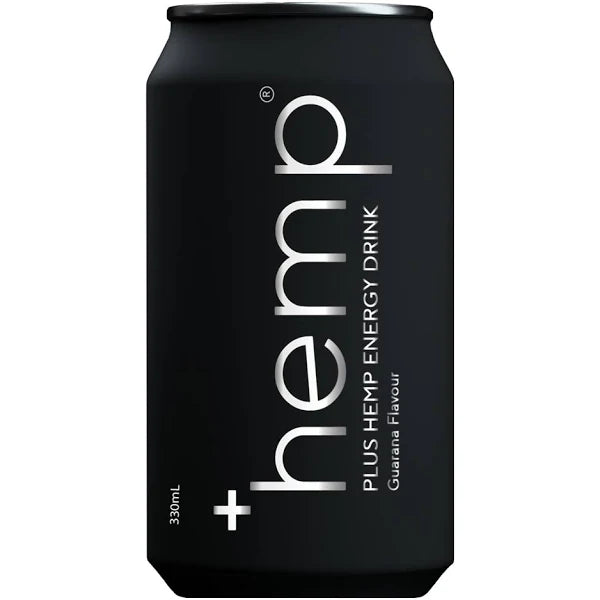 Plus Hemp Energy Drink Guarana Flavour 330ml x12